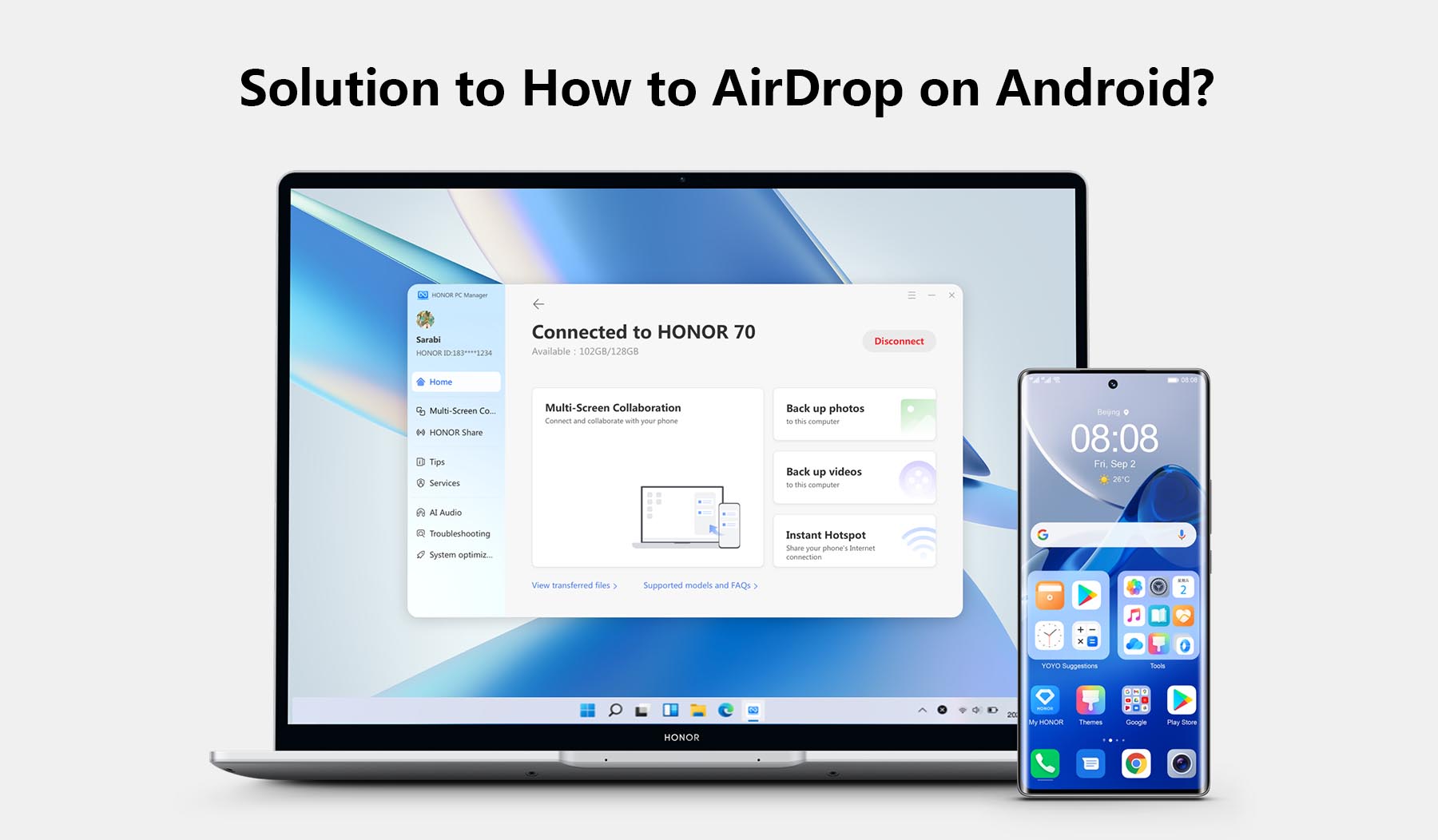 Solution to How to AirDrop on Android