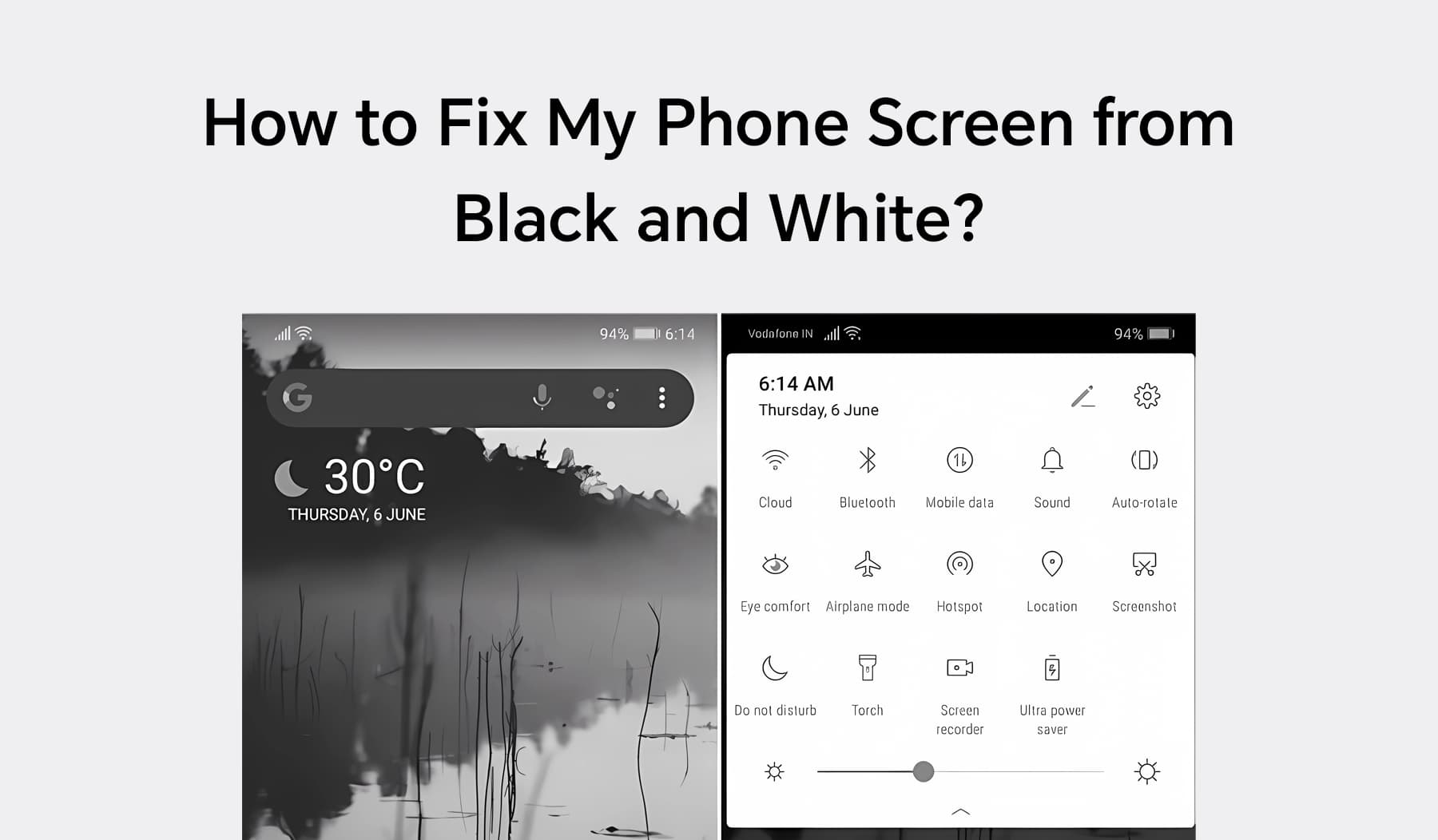 How to Fix My Phone Screen from Black and White