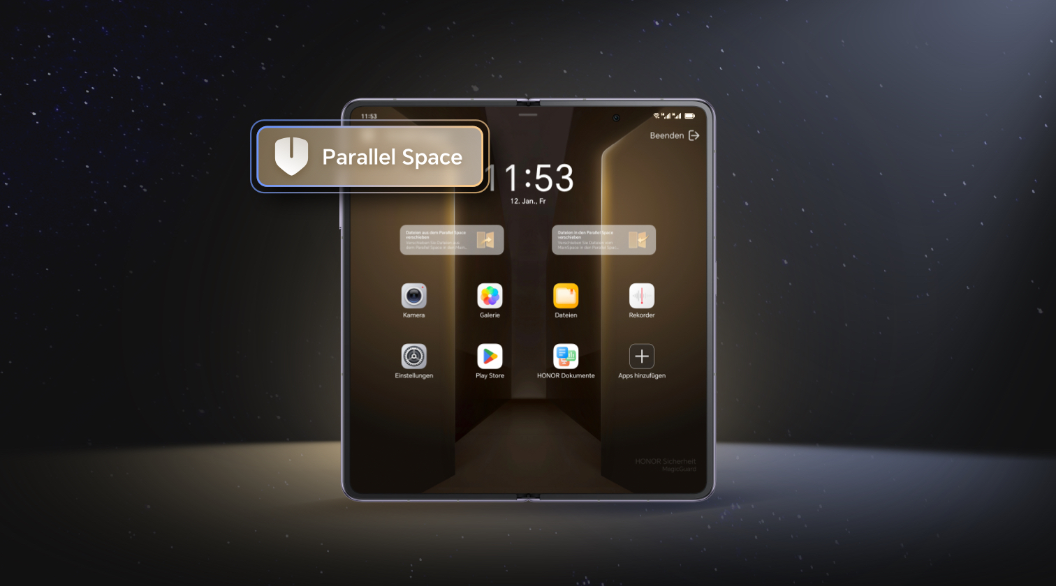 HONOR MagicV2 Parallel Space: Schaffen Sie Ihre exklusive Privatzone