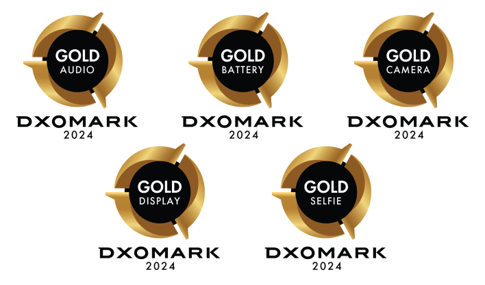 De nummer 1 smartphone in de sector ontvangt vijf DXOMARK 2024 Gold Labels