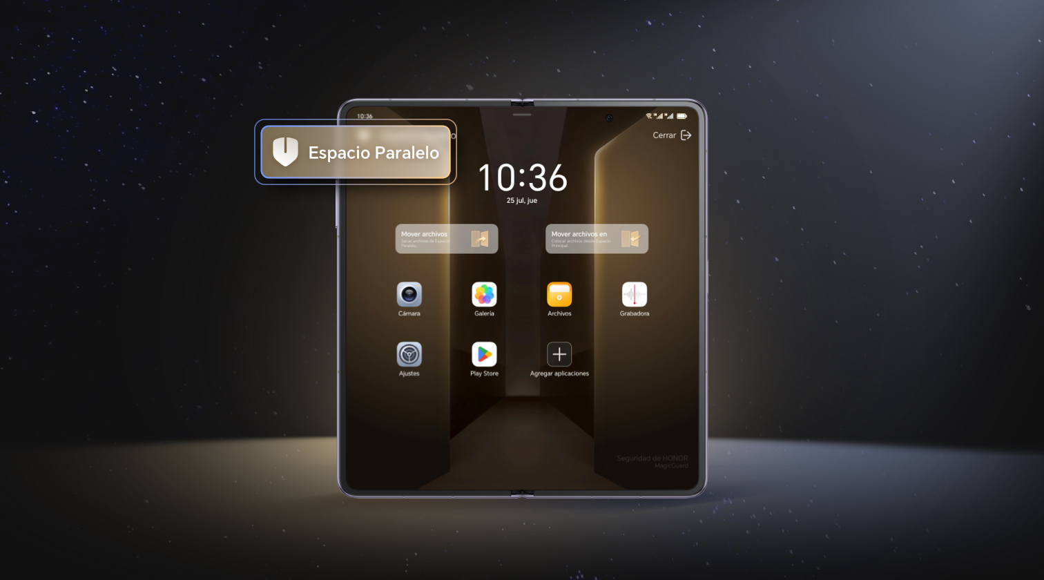 Espacio Paralelo HONOR Magic V2: Crea tu Zona de Privacidad Exclusiva