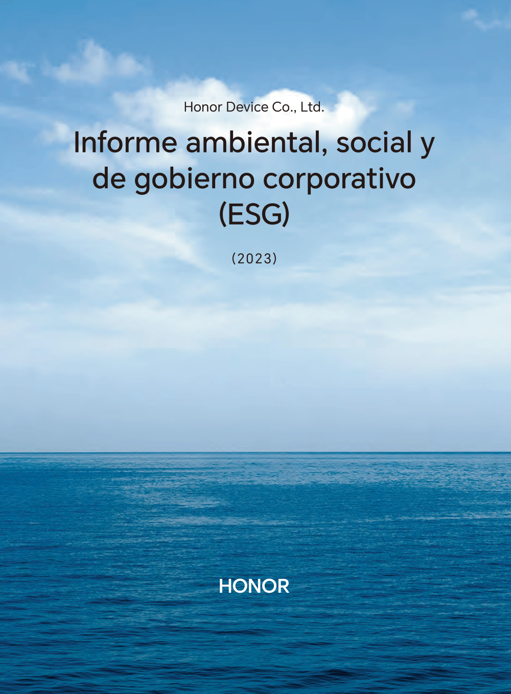 Reporte ESG de HONOR ESG