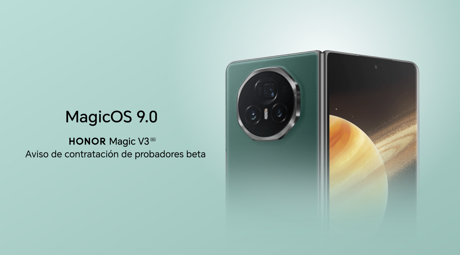 MagicOS 9.0 - HONOR Magic V3 Aviso de contratación de probadores beta