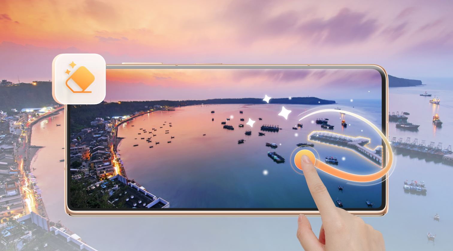 HONOR AI Eraser: Dile adiós a las imperfecciones de tus fotos.