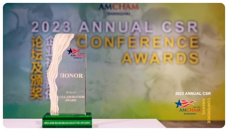 Prix de Collaboration des AmCham Shanghai CSR Awards 2023 - 2