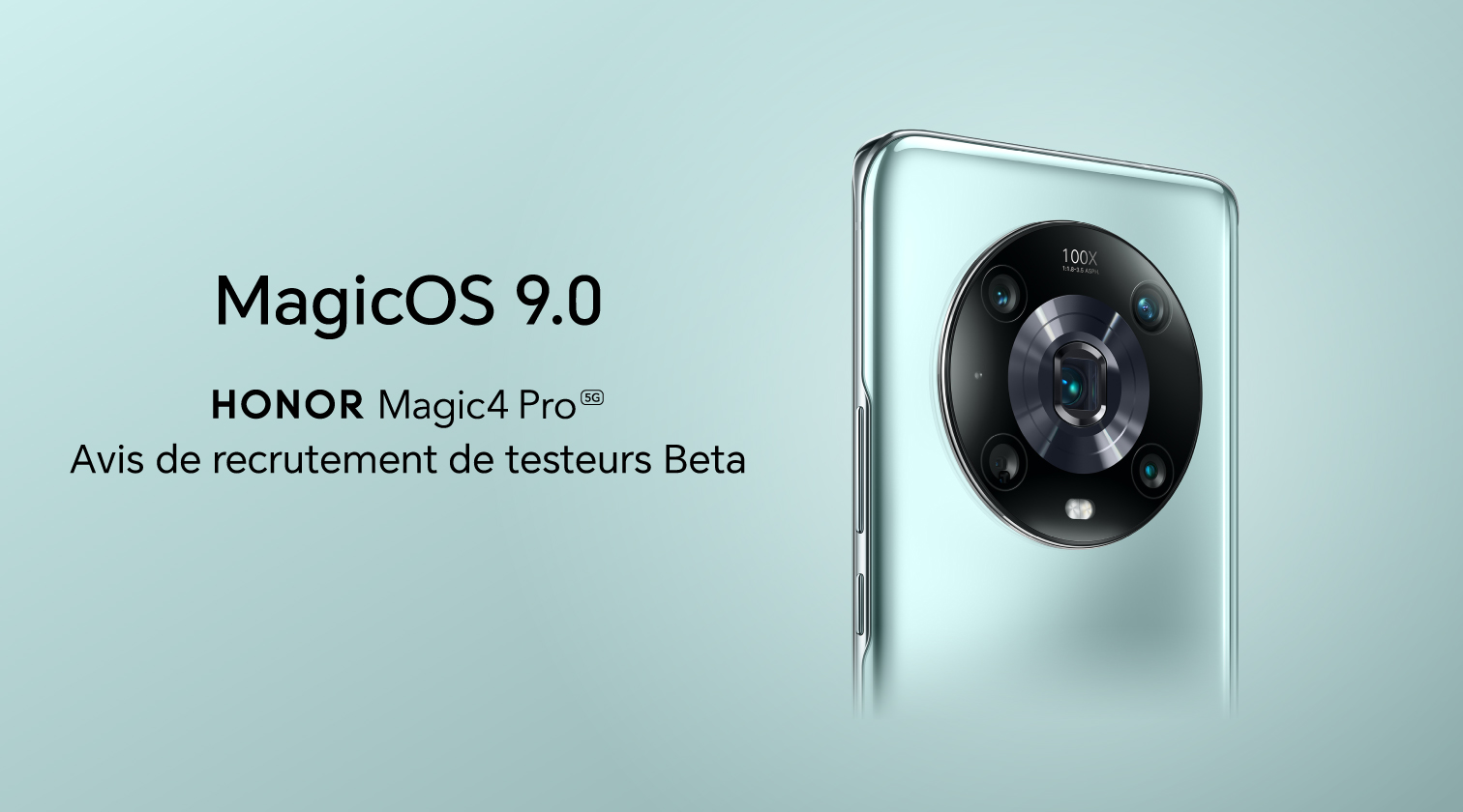 MagicOS 9.0-HONOR Magic4 Pro Avis de recrutement de testeurs Beta