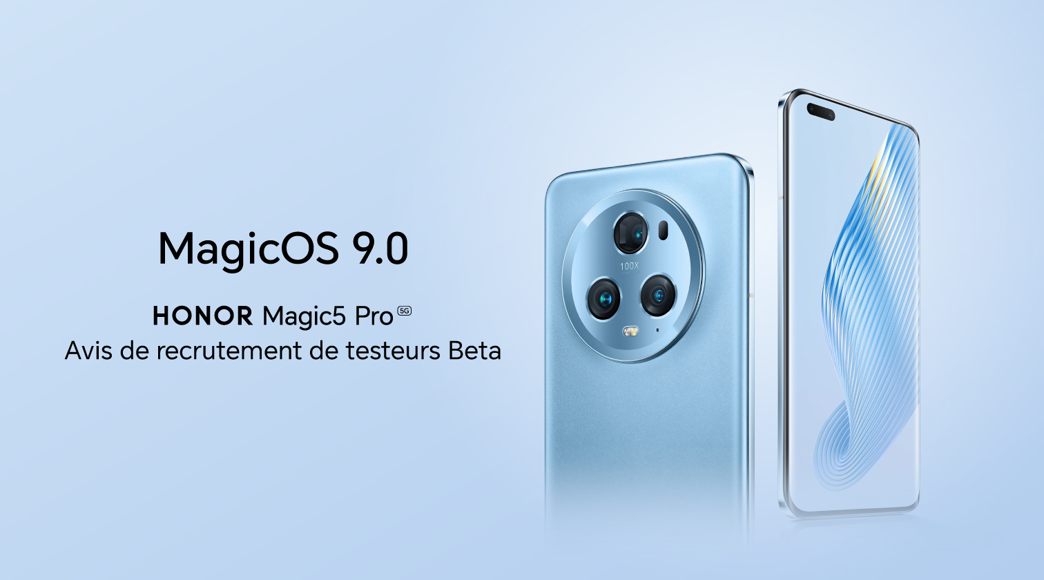 MagicOS 9.0-HONOR Magic5 Pro Avis de recrutement de testeurs Beta