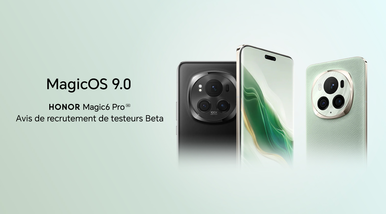 MagicOS 9.0-HONOR Magic6 Pro Avis de recrutement de testeurs Beta