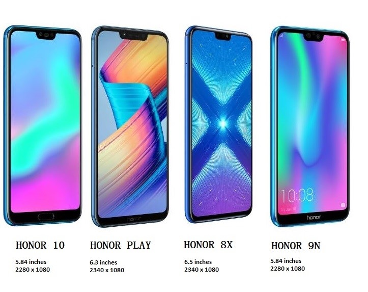 four android notch display phones