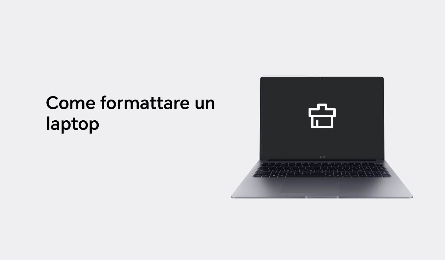 Come formattare un laptop