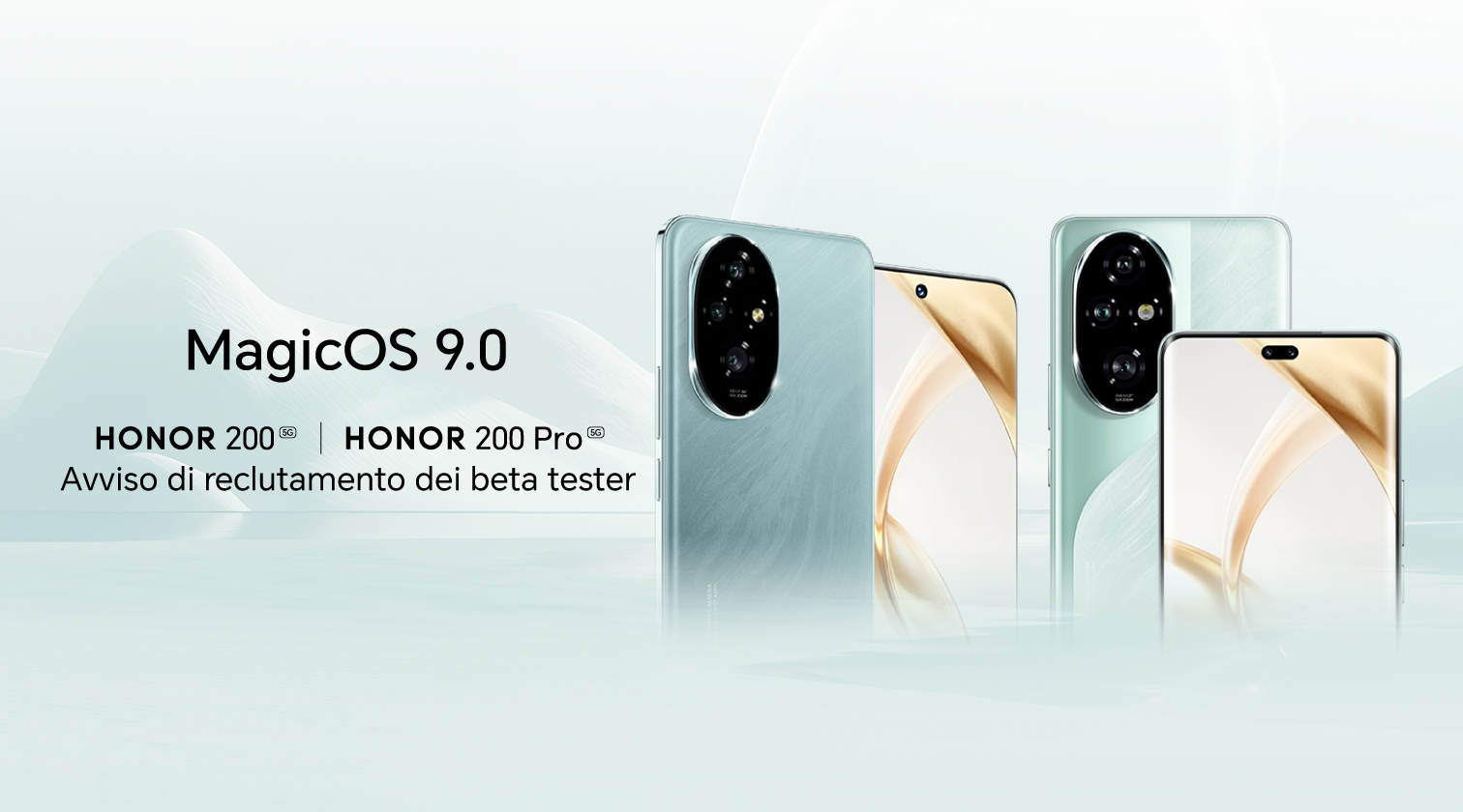 MagicOS 9.0 - HONOR 200 or HONOR 200 Pro Avviso di reclutamento dei beta tester