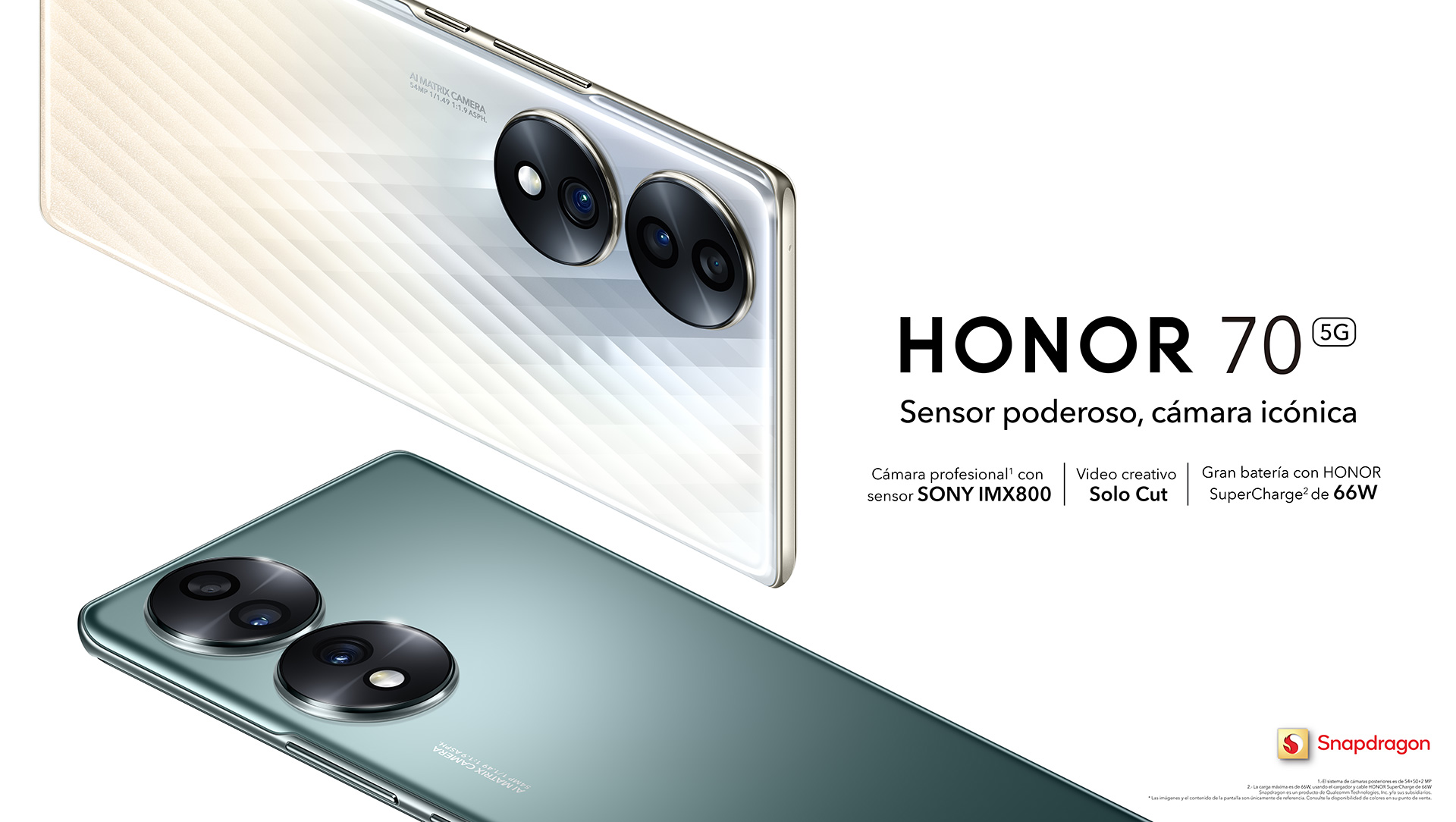 El HONOR 70 llega a México con el poderoso sensor SONY IMX800 y funciones de video únicas