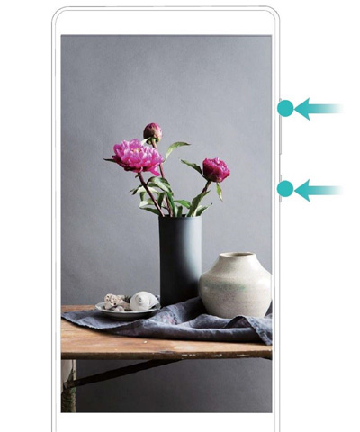 How to take a screenshot video on HONOR 8X-Use key combination to start taking a screenshot vide