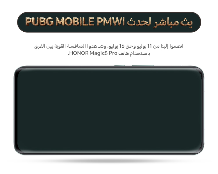 HONOR Magic5 pro and pubg