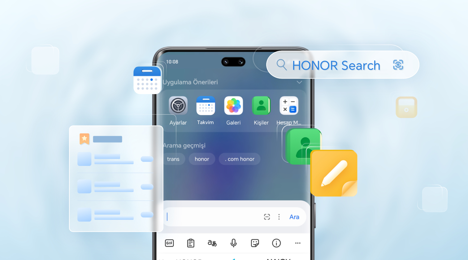 HONOR Search ile Telefonunuzdaki Her Şeyi Anında Bulun