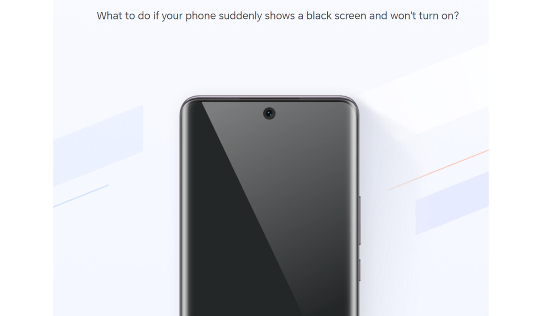 Why Is My Phone Screen Black And How to Fix It Easily? - HONOR UK